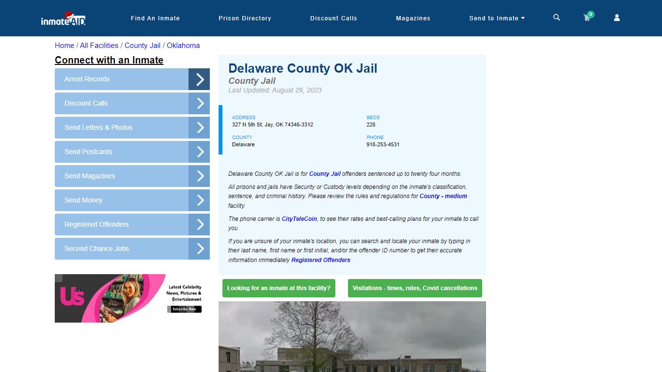 Delaware County OK Jail - Inmate Locator - Jay, OK
