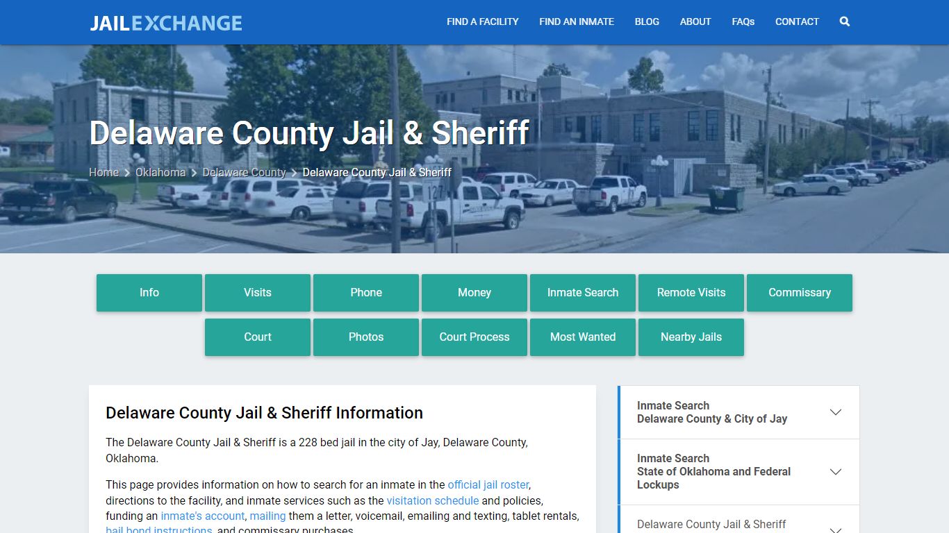 Delaware County Jail & Sheriff, OK Inmate Search, Information